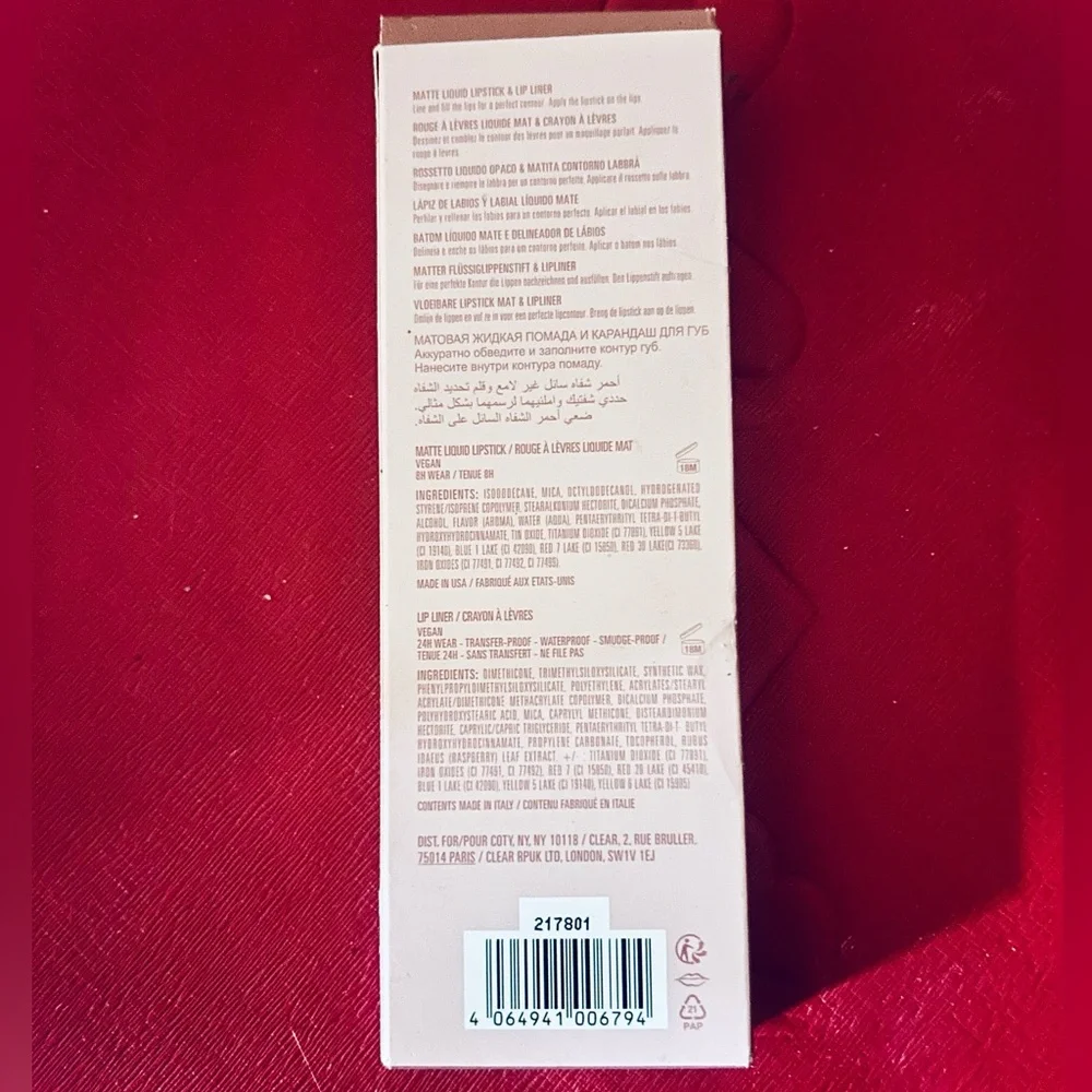 KYLIE COSMETICS LIP KIT Matte Liquid Lipstick & Liner - ANGEL (Nude Pink) NIB